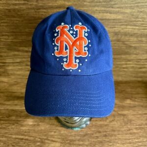 Victoria’s Secret Pink x 47 Brand NY Mets MLB Baseball Embroidered Bling‎ Cap OS